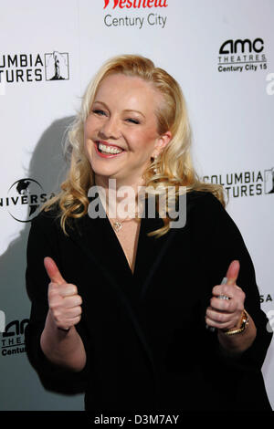 (dpa) - US film director Susan Stroman gives two thumbs up and smiles as the poses on arrival to the world world premiere of her new film 'The Producers' in Westfield Century City, Los Angeles, California, USA, Monday, 12 December 2005. Photo: Hubert Boesl Stock Photo