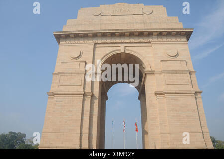The India Gate New Delhi, India. Stock Photo
