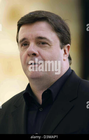 (dpa) - US actors Matthew Broderick and Nathan Lane (pictured) are honoured with a double star ceremony on the Hollywood Walk of Fame in front of the Kodak Theatre in Los Angeles, USA, 9 January 2006. Photo: Hubert Boesl Stock Photo