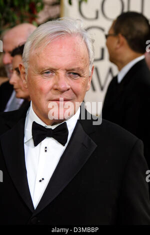 (dpa) - British actor Sir Anthony Hopkins arrives to the 63rd Annual Golden Globe Awards at the Beverly Hilton Hotel in Los Angeles, USA, 16 January 2006. Photo: Hubert Boesl Stock Photo