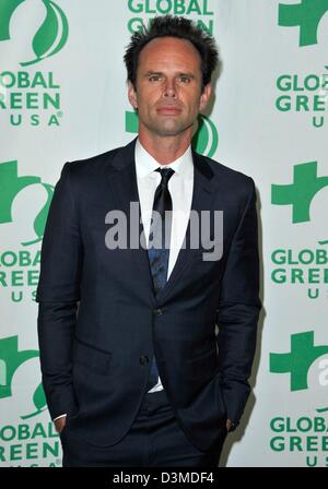 Hollywood, California, USA. 21st February 2013. Walton Goggins at arrivals for Global Green USA's 10th Annual Pre-Oscar Party, Avalon Hollywood, Los Angeles, CA February 20, 2013. Photo By: Dee Cercone/Everett Collection/Alamy Live News Stock Photo
