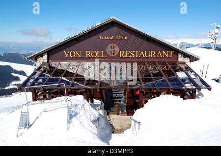 Von Roll restaurant in Jasna Low Tatras, Slovakia Stock Photo