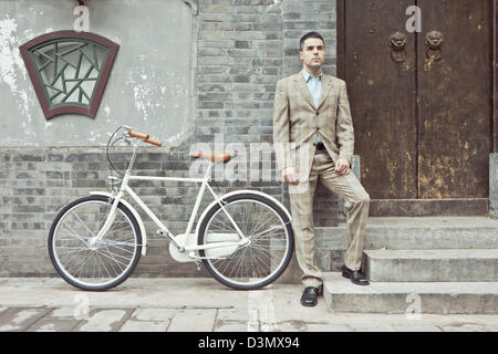 A foreigner in China. Stock Photo