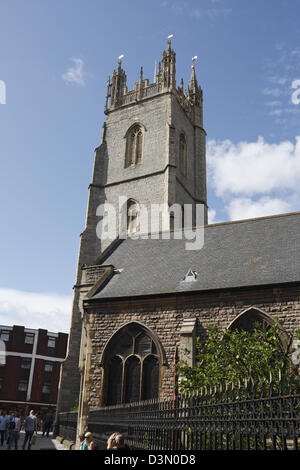 Cardiff City centre parish church of St John the baptist, Wales UK Stock Photo