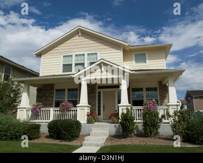 House in suburban development of Denver, Colorado. Stock Photo