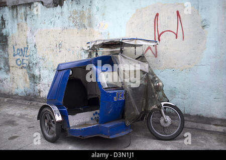 Pedi Cab Tricycle Taxi Manila Stock Photo