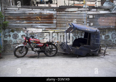 Pedi Cab Tricycle Taxi Manila Stock Photo