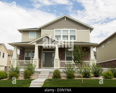 House in suburban development of Denver, Colorado. Stock Photo