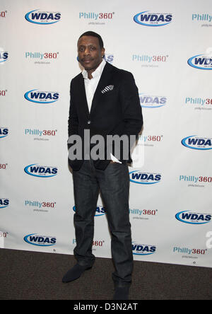 Feb. 21, 2013 - Philadelphia, Pennsylvania, U.S - American Music Award winner, R&B singer, author and radio host, KEITH SWEAT,  visited the WDAS-FM IHeart Radio Theater In Philadelphia to promote his new relationship book 'Make It Last Forever' (Credit Image: © Ricky Fitchett/ZUMAPRESS.com) Stock Photo