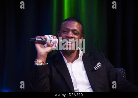 Feb. 21, 2013 - Philadelphia, Pennsylvania, U.S - American Music Award winner, R&B singer, author and radio host, KEITH SWEAT,  visited the WDAS-FM IHeart Radio Theater In Philadelphia to promote his new relationship book 'Make It Last Forever' (Credit Image: © Ricky Fitchett/ZUMAPRESS.com) Stock Photo