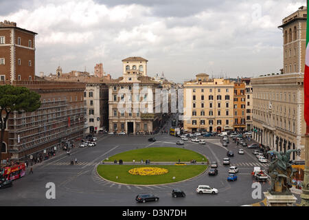 Rome, Italy, overlooking the Piazza Venezia Stock Photo