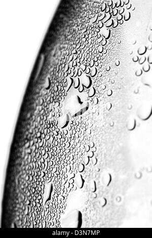condensation water drops on a plastic surface Stock Photo