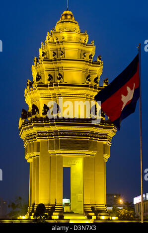 Independence Monument ,Phnom Penh,Cambodia Stock Photo