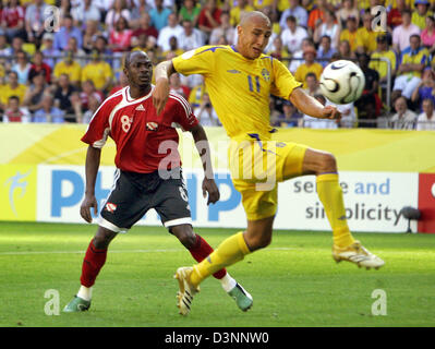 FIFA World Cup Stadium Germany 10.6.2006, Football: FIFA World Cup 2006,  Trinidad and Tobago vs Sweden 0:0 --- match ball Stock Photo - Alamy