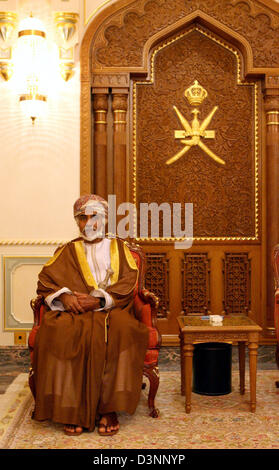 (file dpa) - The sultan of Oman Qabus bin Said bin Taimur al Saidis ...