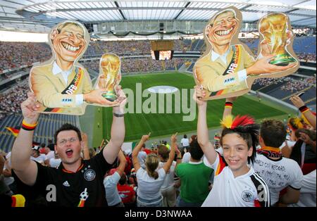 FRANKFURT, GERMANY - JULY 1: Fans and supporters of Portugal during the ...