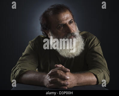 Portrait of a man looking serious Stock Photo