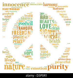 World Peace Symbol Isolated Stock Photo - Alamy