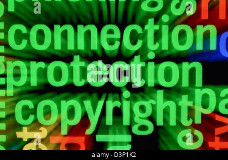 Web word cloud Stock Photo