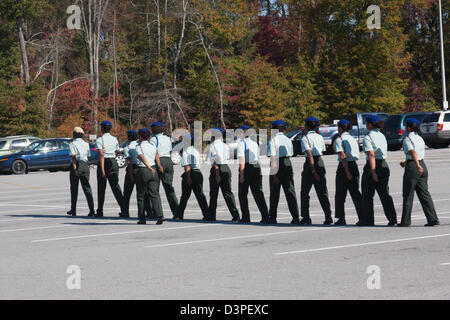 Army JROTC Female Drill Competition Stock Photo