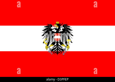 Austria coat of arms and flag, official national symbol Stock Photo ...