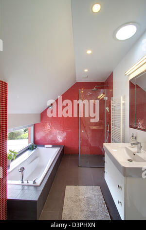Modern design of bathroom Stock Photo