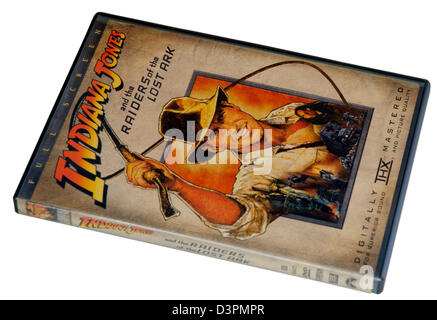 Indiana Jones and the Raisers of the Lost Ark film DVD Stock Photo