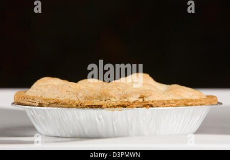 Fresh apple pie in tin Stock Photo