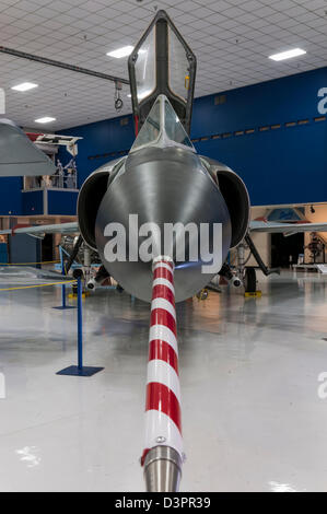 Convair F-102 Delta Dagger, Wings over the Rockies Air and Space Museum, Denver, Colorado. Stock Photo