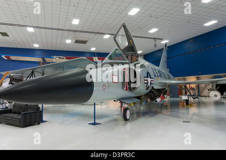 Convair F-102 Delta Dagger, Wings over the Rockies Air and Space Museum, Denver, Colorado. Stock Photo