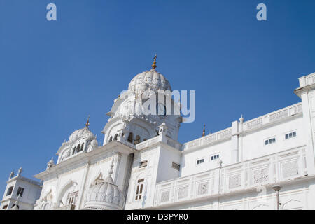 Low angle view of a gurdwara, Golden Temple, Amritsar, Punjab, India Stock Photo