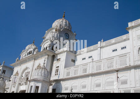 Low angle view of a gurdwara, Golden Temple, Amritsar, Punjab, India Stock Photo