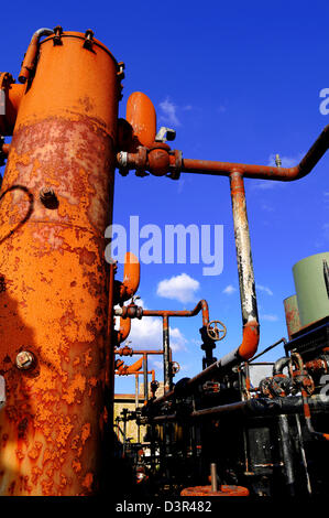 Abandoned industrial complex Stock Photo