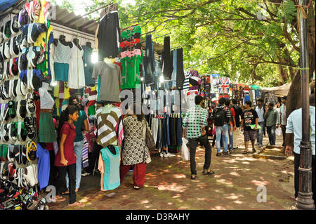 People at the street market, Mumbai, Maharashtra, India Stock Photo