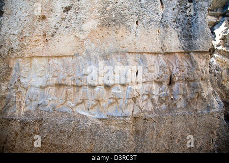 chamber b, sanctuary, archaeological area, yazilikaya, hattusa area, central anatolia, turkey, asia Stock Photo