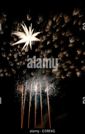 Fireworks pattern Stock Photo