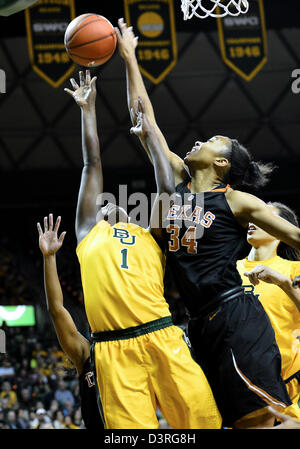 Texas Guard Imani McGee-Stafford (34) Goes Up For A Rebound Against ...