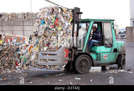 recycling berlin germany alba gmbh alamy