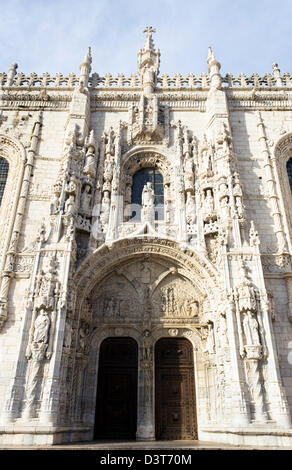 Lisbon, Portugal. The Hieronymites Monastery or El Monasterio de los Jerónimos de Santa María de Belém Stock Photo