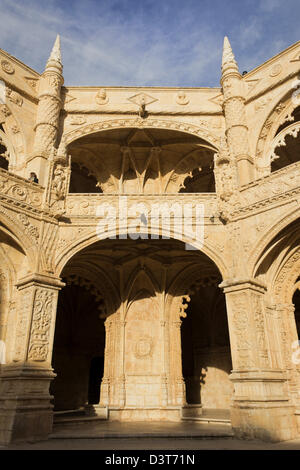 Lisbon, Portugal. The Hieronymites Monastery or El Monasterio de los Jerónimos de Santa María de Belém Stock Photo