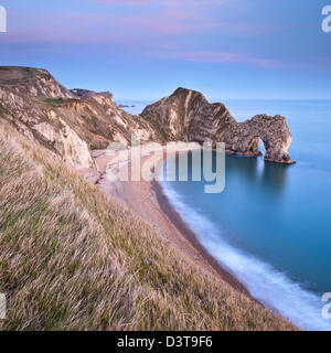 Durdle door from above Stock Photo