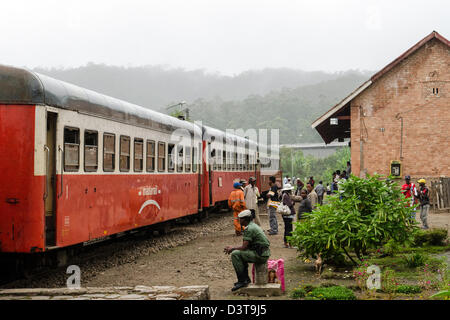 Andasibe train station or Perinet Madagascar Stock Photo