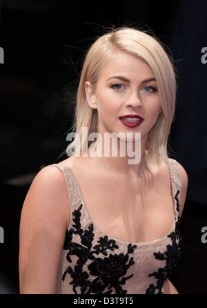 Berlin, Germany, 24th Feb, 2013. US actress Julianne Hough smiles and poses on arrival for the premiere of her new film 'Safe Haven' at the Cinemaxx movie theatre in Berlin, Germany, 24 February 2013. The film will start in cinemas across Germany on 7 March 2013. Photo: Joerg Carstensen/dpa/Alamy Live News Stock Photo