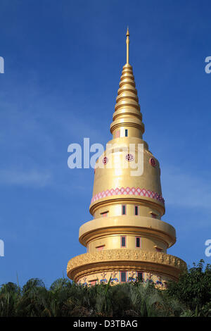 Malaysia, Penang, Georgetown, Wat Chayamangkalaram, Thai Buddhist Temple, Stock Photo