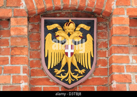 Double headed Eagle emblem of the Habsburg Empire, in the Church of ...