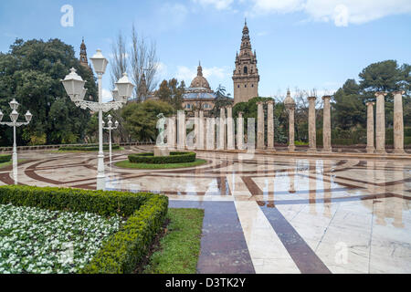 The Joan Maragall gardens in montjuic,Barcelona Stock Photo