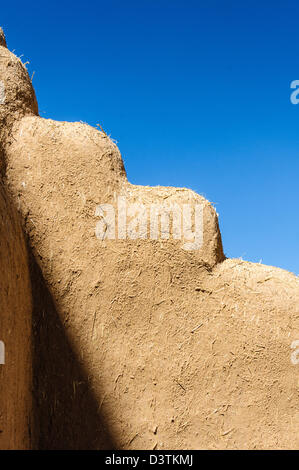 Adobe Architecture Details, Ranchos de Taos, New Mexico Stock Photo