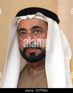 The ruler of the Emirate of Sharjah, Sheikh Sultan bin Mohammad al-Qasimi, pictured in Tuebingen, Germany, Monday, 30 October 2006. The Sultan was granted the honorary doctorate by the university of Tuebingen. Since 1972 he rules Sharjah, the third-largest Emirate of the United Arab Emirates (UAE). Photo: Norbert Foersterling Stock Photo