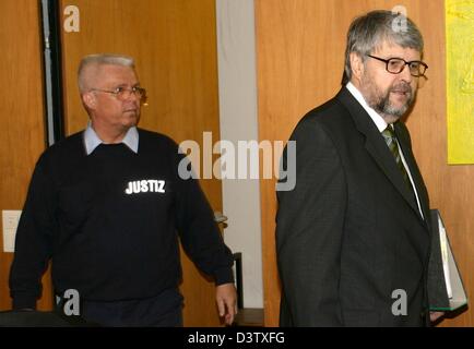 Founder of Heros, Karl-Heinz Weis (L) and his solicitor Bertram Boerner ...