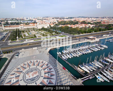 Lisbon, Portugal. View over the Belem district. Stock Photo
